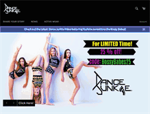 Tablet Screenshot of dance-junkie.com